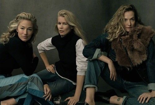 Легендарные модели в фотосессии к юбилею Vogue