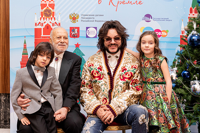 Звезды с детьми на Кремлевской елке